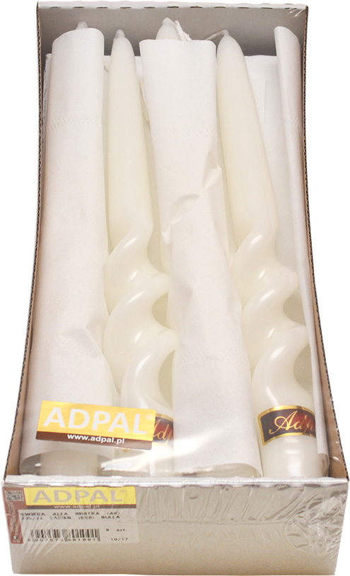 Snúin Dinner Kerti  vörunr. 22-235-20-B-VEF