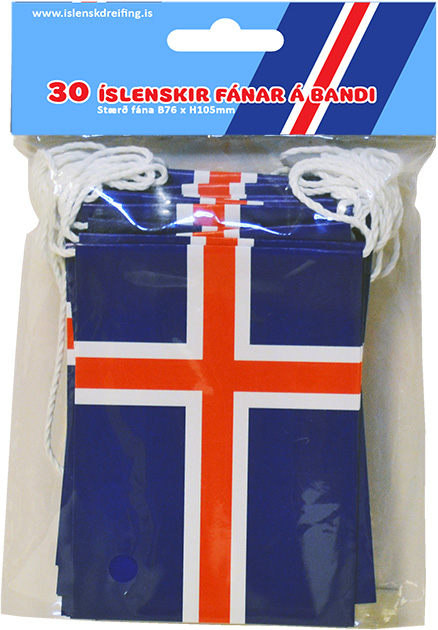 íslenski fáninn fánalengjur vörunr. 101087
