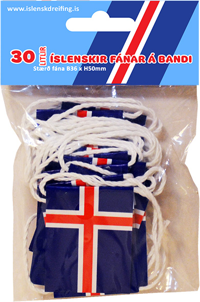 íslenski fáninn fánalengjur vörunr. 101089